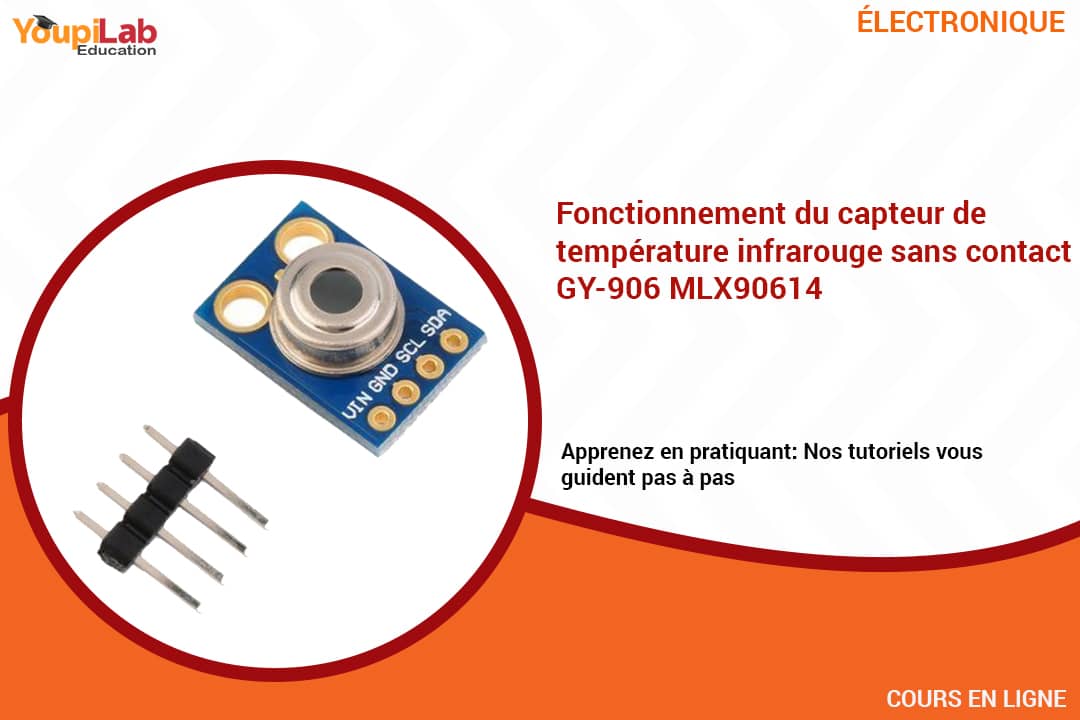 Fonctionnement du Capteur de température infrarouge sans contact GY-906 MLX90614 avec Arduino